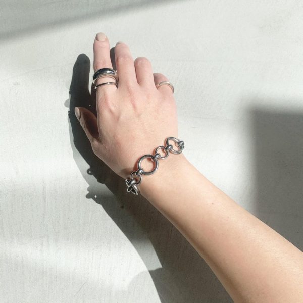 Mix chain bracelet | Rakii online shop：金属アレルギー対応