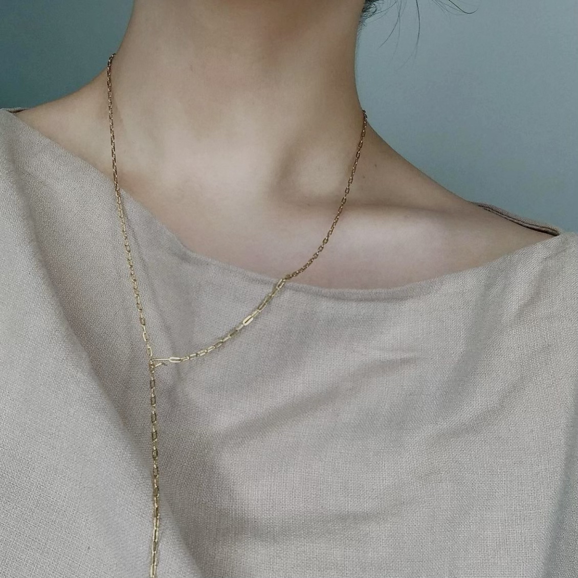 SYKIA&3way Long Chain Necklace